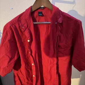 US Polo ASSN Large Red Button Up
